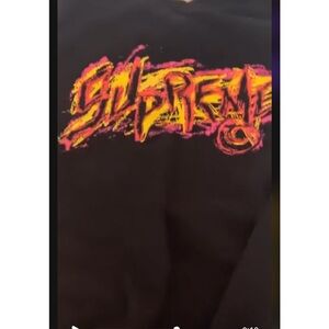 RARE: Like NEW Supreme Scratch Tee Black Tee with Vibrant Graphic